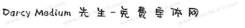 Darcy Medium 先生字体转换